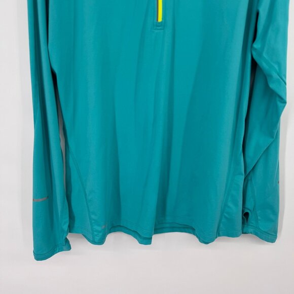Nike Running Dri-FIT womens Long Sleeve Shirt size XL Turquoise - Picture 6 of 15